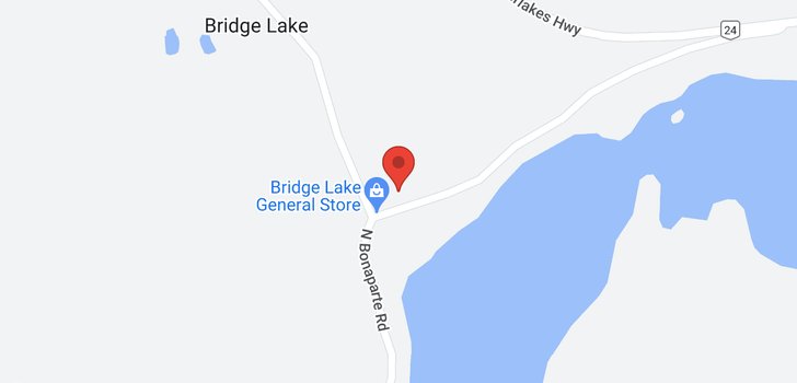 map of 7561 BRIDGE LAKE BUSINESS ROAD